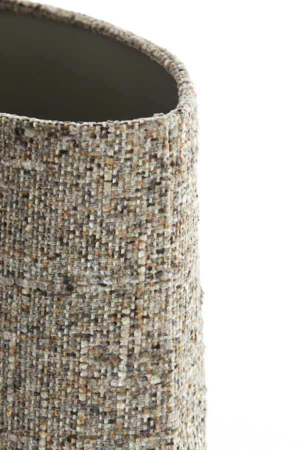 Beige gestofde cilindervormige lampenkap Light & Living Osire - H 32 cm - Image 5