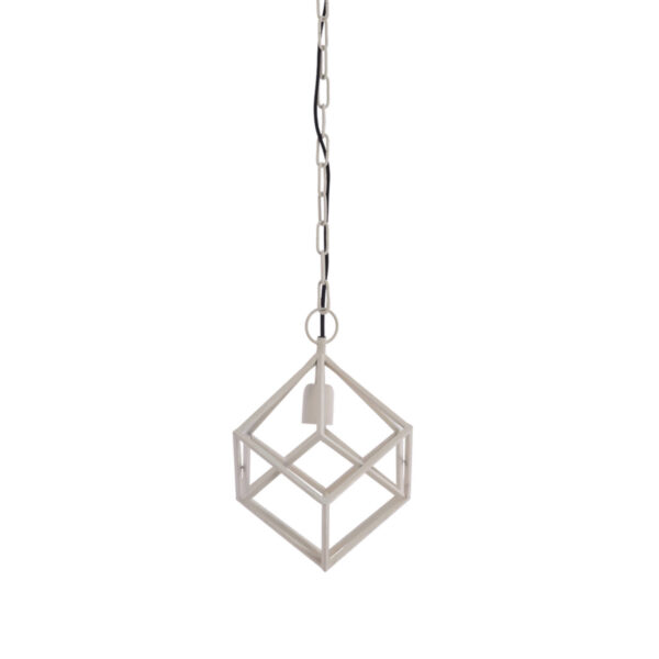 Witte geometrische hanglamp modern Light & Living Drizella - Ø 26 cm