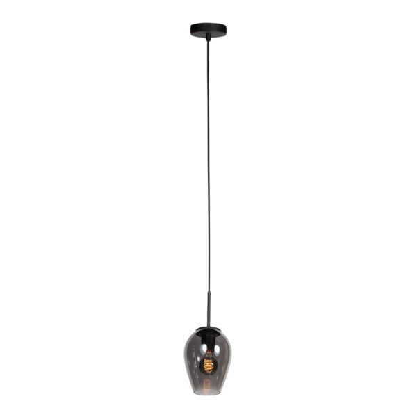 Hanglamp met kleine rookglas druppelkap Mexlite HaloSwap - Ø 15 cm - Image 6