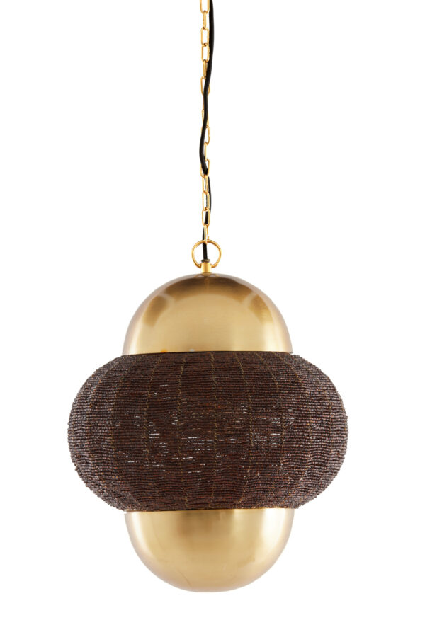 Gouden hanglamp met kralendetails Light & Living Cetara - Ø 33 cm - Image 2