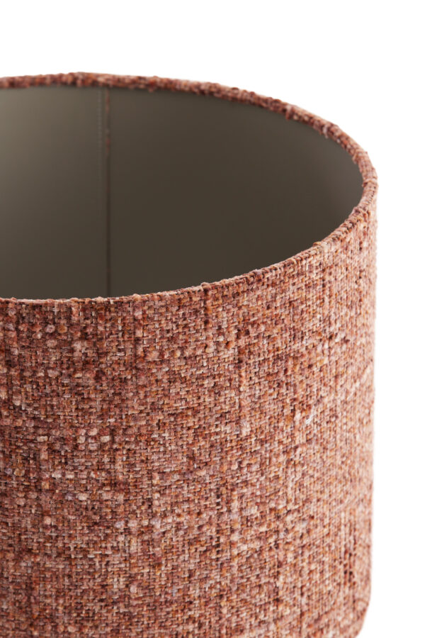 Stoffen lampenkap terracotta kleur Light & Living Osire - Ø 40 cm - Image 3