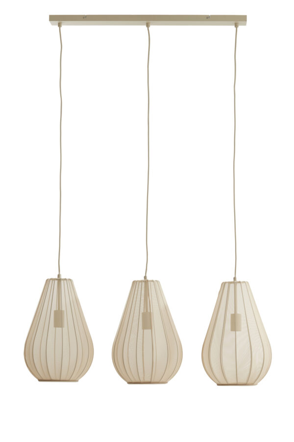 Set van beige draad hanglampen Light & Living Itela - B 80 cm - Image 2