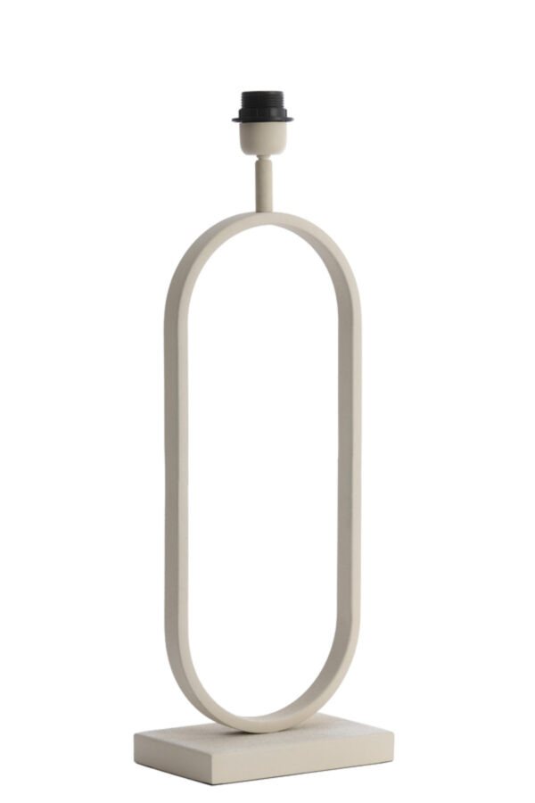 Ovaalvormige witte lampenvoet Light & Living Jamiri - H 55 cm - Image 3