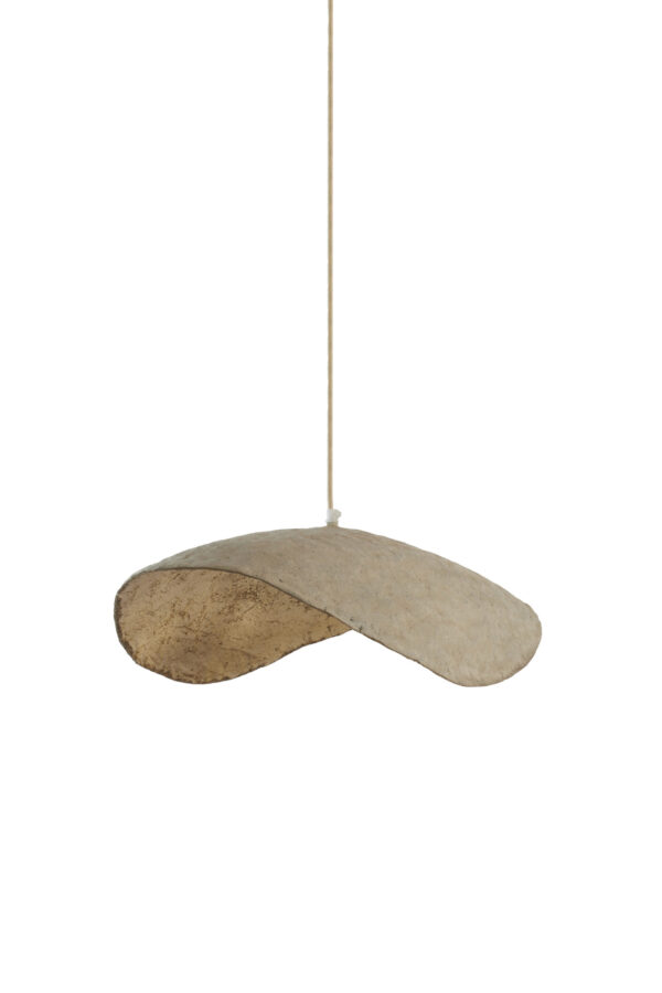 Organische beige hanglamp compact Light & Living Lonia - Ø 43 cm - Image 2