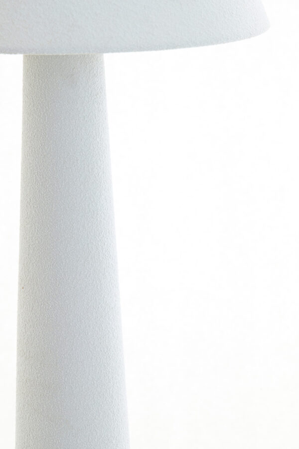 Witte scandinavische kegelvormige schemerlamp Light & Living Devia - H 168 cm - Image 4