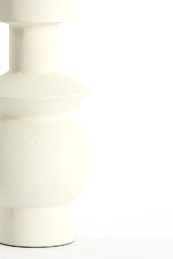 Witte keramische lampvoet voor sfeervolle verlichting Light & Living Esino - H 30 cm - Image 5