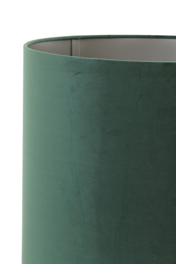 Groene cilindervormige lampenkap Light & Living Velours - Ø 45 cm - Image 3