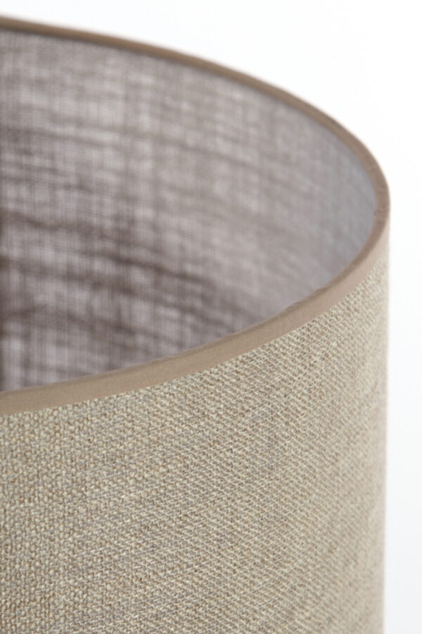 Cilindervormige stoffen lampenkap beige Light & Living Caden - Ø 40 cm - Image 9