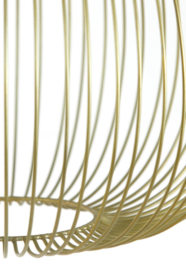 Koepelvormige gouden draad hanglamp Light & Living Rilana - Ø 56 cm - Image 4