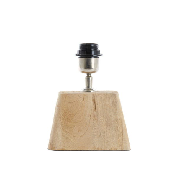 Houten lampenvoet metaal accent Light & Living Kardan - H 19 cm