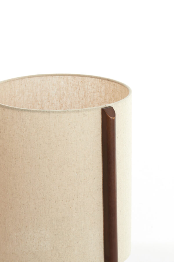 Tafellamp met naturel kleur stof Light & Living Litto - H 44 cm - Image 4