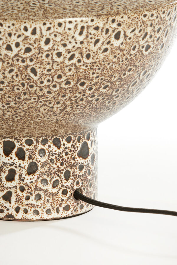 Keramische lampvoet met unieke textuur Light & Living Yasur - H 22 cm - Image 5