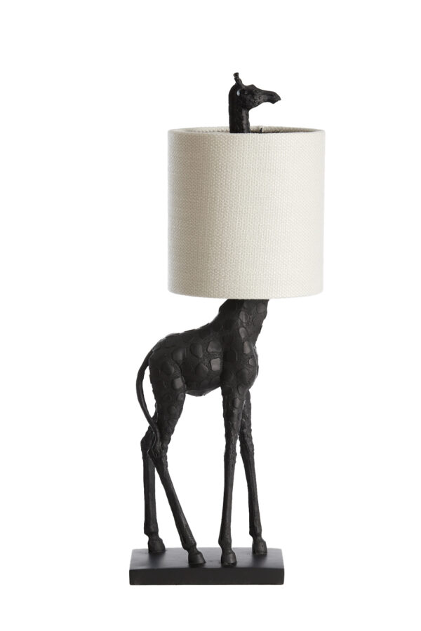 Giraffe tafellamp met witte kap Light & Living Giraffe - H 68 cm - Image 2
