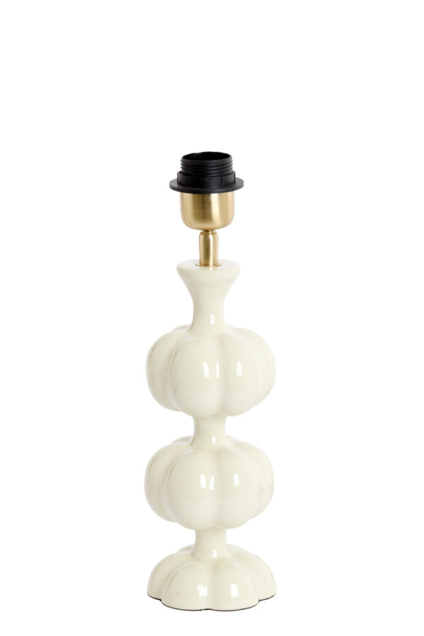 Witte keramische lampenvoet voor sfeer Light & Living Caldas - H 29 cm - Image 2