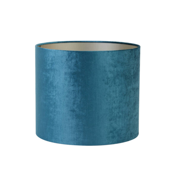 Blauwe cilindervormige lampenkap voor stijl Light & Living Gemstone - Ø 35 cm