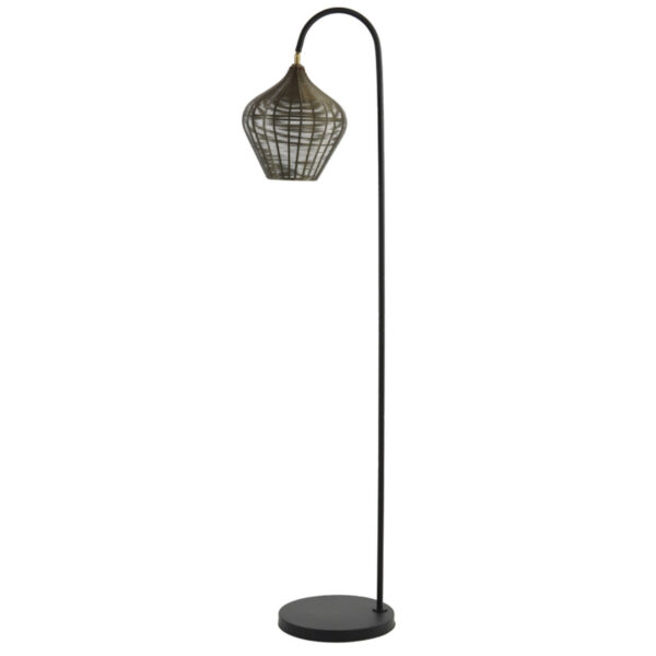 Rotan hanglamp metaal look Light & Living Alvaro - H 160 cm