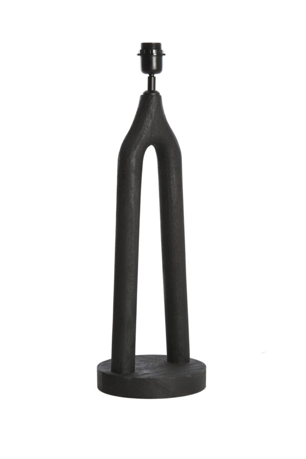 Zwart houten armatuur tafellamp Light & Living Xitta - Image 3