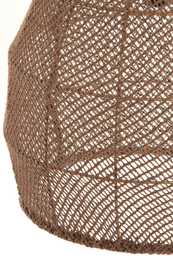 Bruine rotan hanglamp met vlechtwerk Light & Living Makassar - Ø 42 cm - Image 4