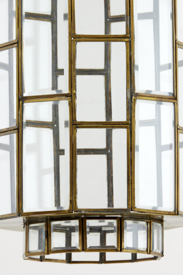 Glazen hanglamp met metalen frame Light & Living Sostrene - Ø 24 cm - Image 3