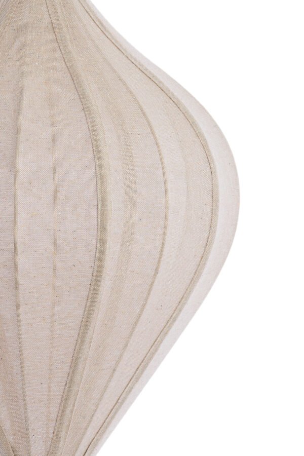 Beige ovale linnen hanglamp Light & Living Pasto - Ø 36 cm - Image 4