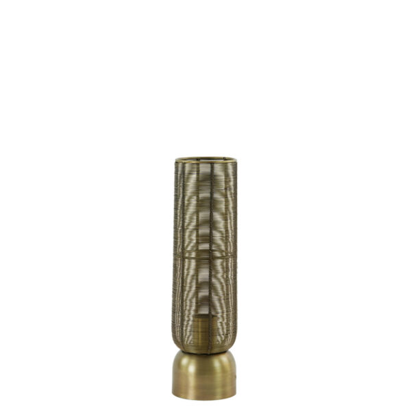 Moderne tafellamp metaal goud draad Light & Living Lezuza - H 39,5 cm