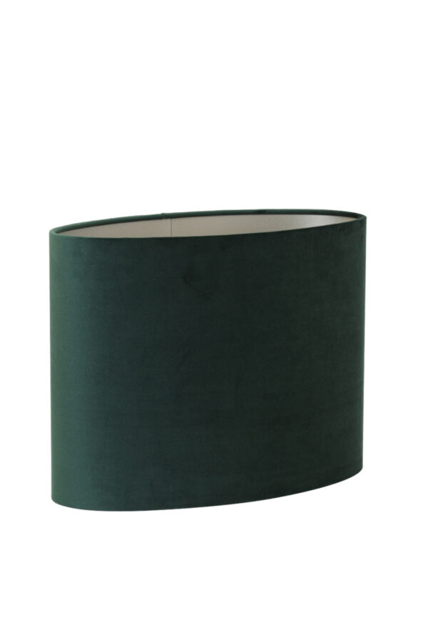 Groene lampenkap in cilinder vorm Light & Living Velours - H 32 cm - Image 3