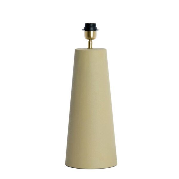 Beige kegelvormige lampenvoet Light & Living Yelos - H 43 cm
