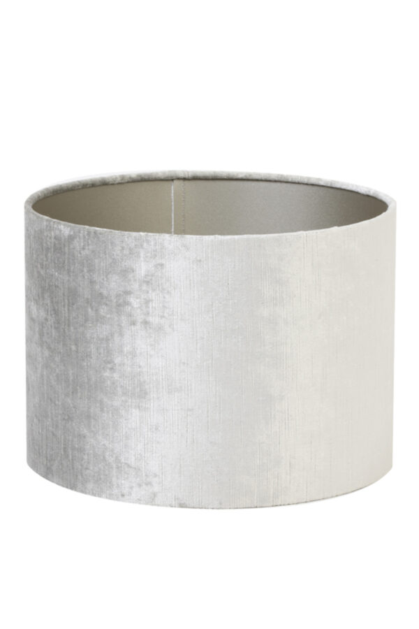 Cilindervormige lampenkap in zilver Light & Living Gemstone - Ø 20 cm - Image 3