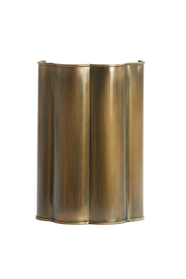 Gouden metalen lampenkap in stijl Light & Living Fringe - H 30,5 cm - Image 2