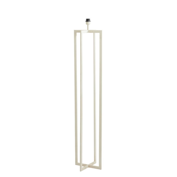 Vierkante lange lampenvoet wit Light & Living Mace - H 140 cm