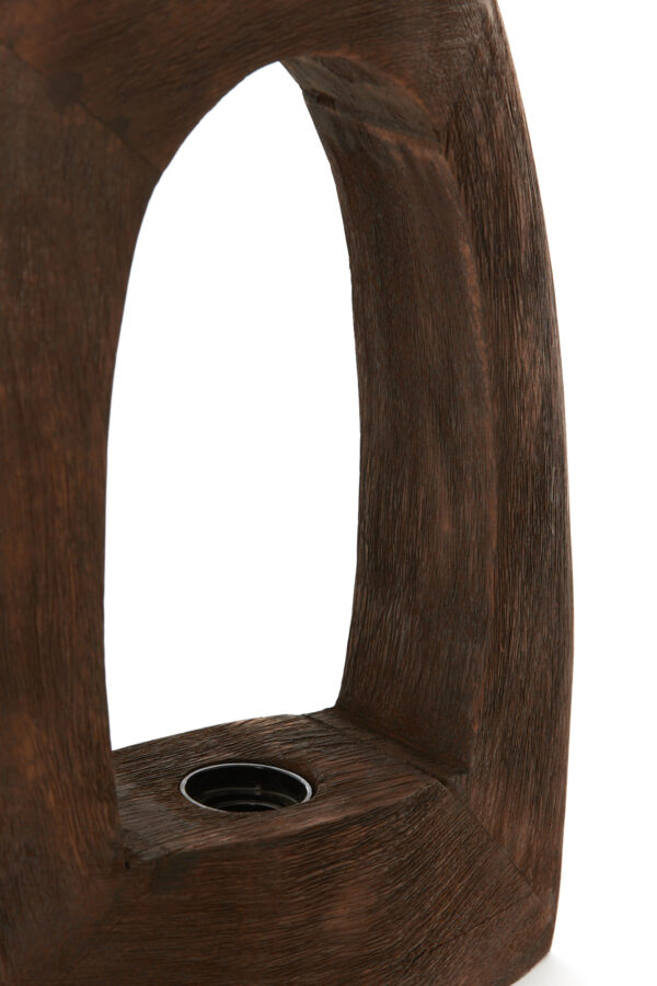 Moderne lampvoet van hout Light & Living Carini - H 35 cm - Image 5