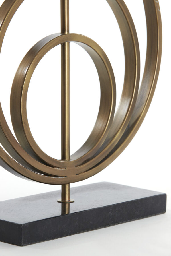Gouden ronde lampenvoet Light & Living Cassel - H 50 cm - Image 4