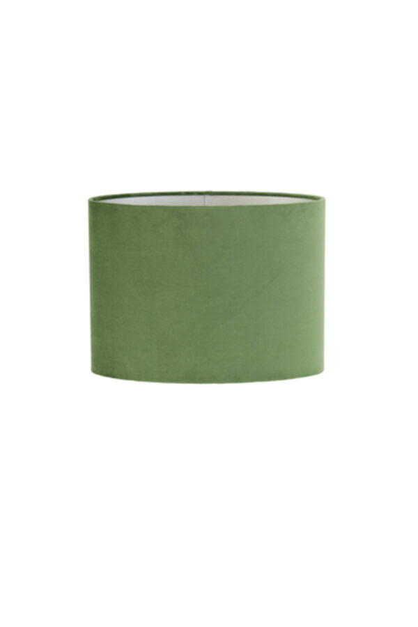 Groene lampenkap cilindervorm Light & Living Velours - H 28 cm - Image 2
