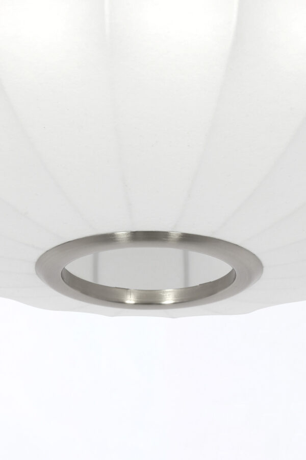 Plafondlamp ovaal van witte stof Light & Living Fay – B 50 cm - Image 5