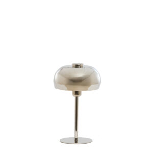 Metaalkleurige tafellamp bolvormig Light & Living Surin - H 34 cm