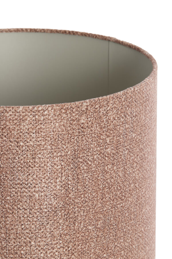 Cilindervormige bruine stoffen lampenkap Light & Living Brandy - Ø 40 cm - Image 3