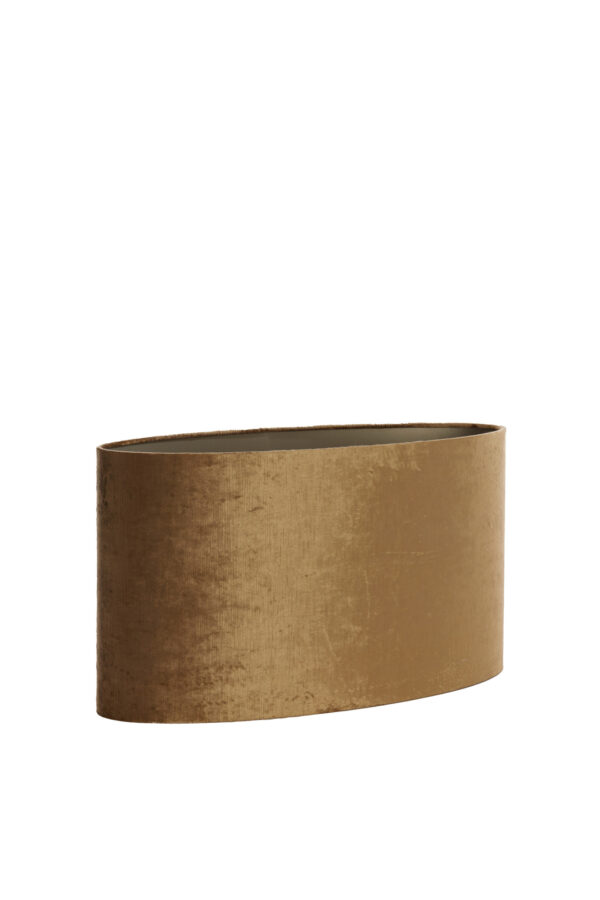 Goudkleurige fluwelen lampenkap voor stijl Light & Living Gemstone - H 32 cm - Image 3