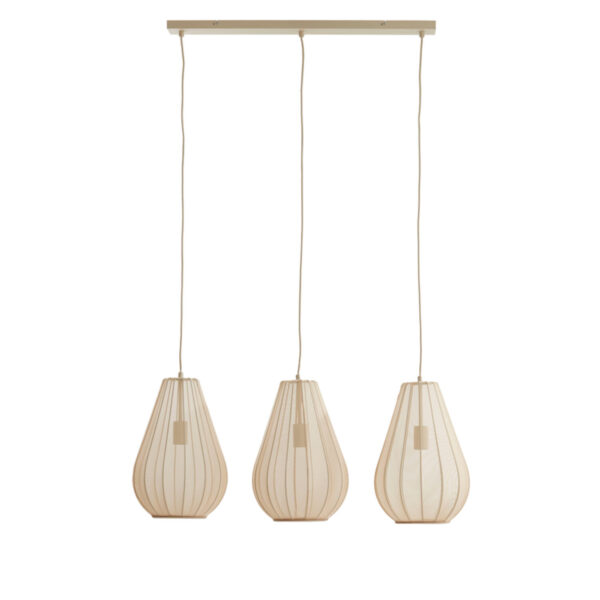 Set van beige draad hanglampen Light & Living Itela - B 80 cm