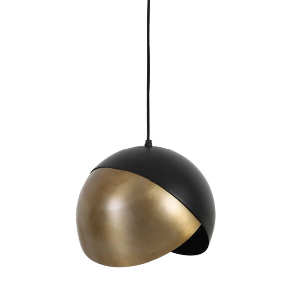 Zwart-gouden moderne hanglamp Light & Living Namco - Ø 25 cm