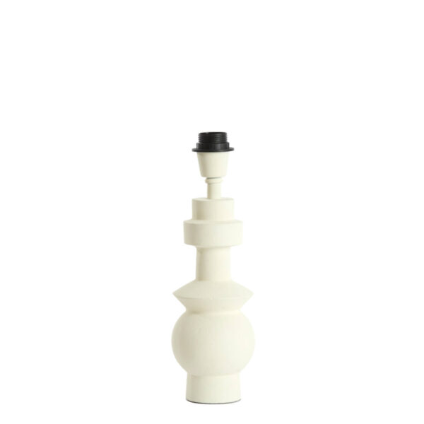Witte keramische lampvoet voor sfeervolle verlichting Light & Living Esino - H 30 cm