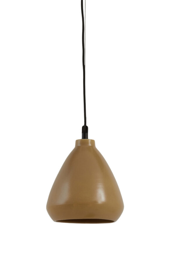 Conische bruine hanglamp met warme tint Light & Living Desi - Ø 22,5 cm - Image 2