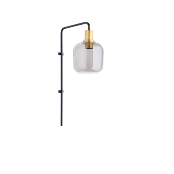 Glazen hanglamp met gouden accent Light & Living Lekar - H 57 cm