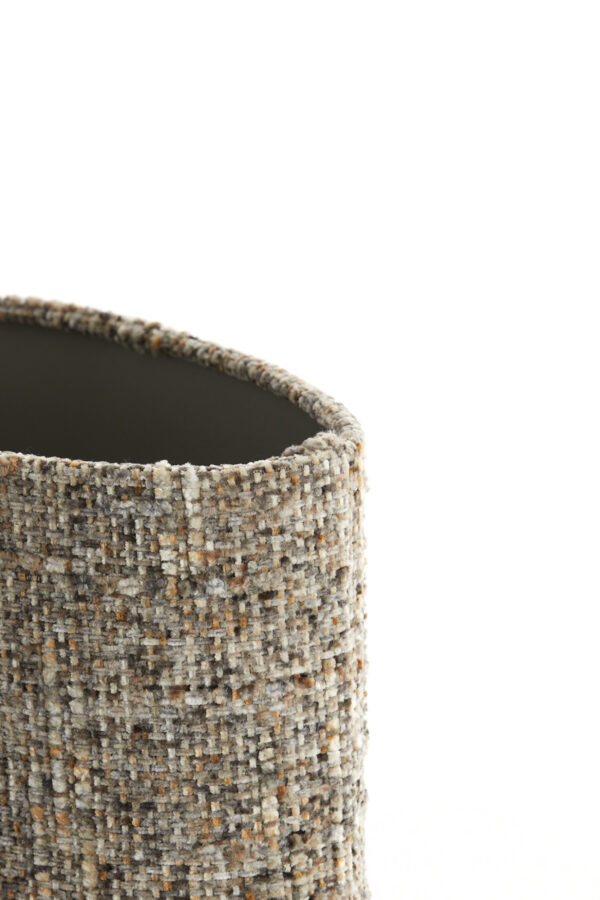 Grijze stof cilinder lampenkap Light & Living Osire - H 25 cm - Image 5