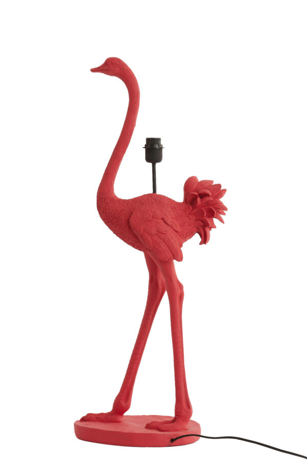 Roze struisvogel lampenvoet Light & Living Ostrich - H 95 cm - Image 6