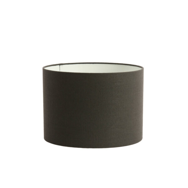 Cilindervormige lampenkap in zwart stof Light & Living Livigno - Ø 35 cm