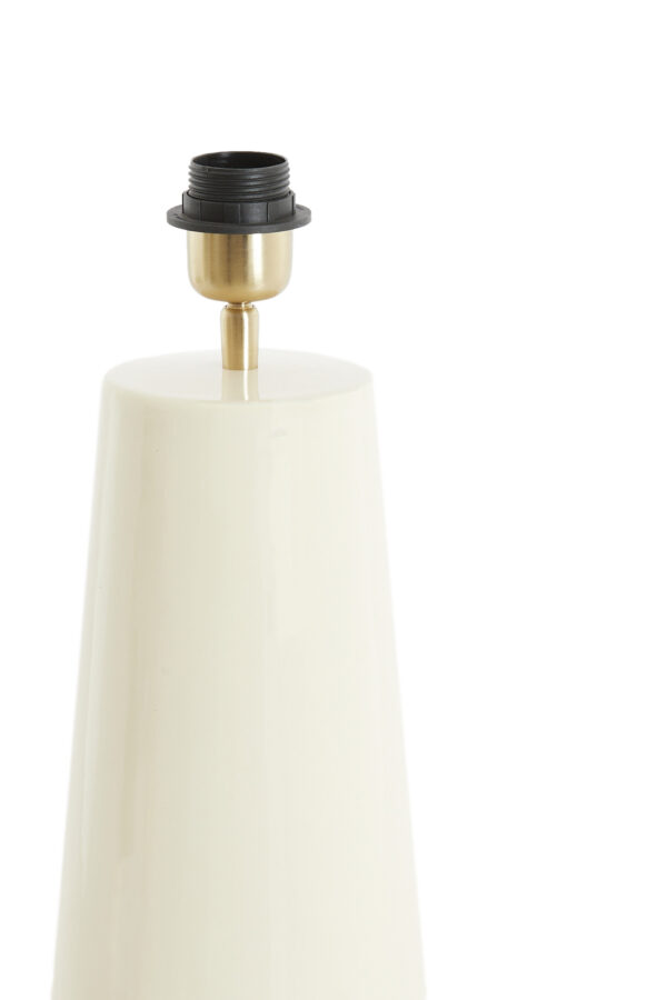 Ivoor keramische tafellamp Light & Living Yelos – H 43 cm - Image 3