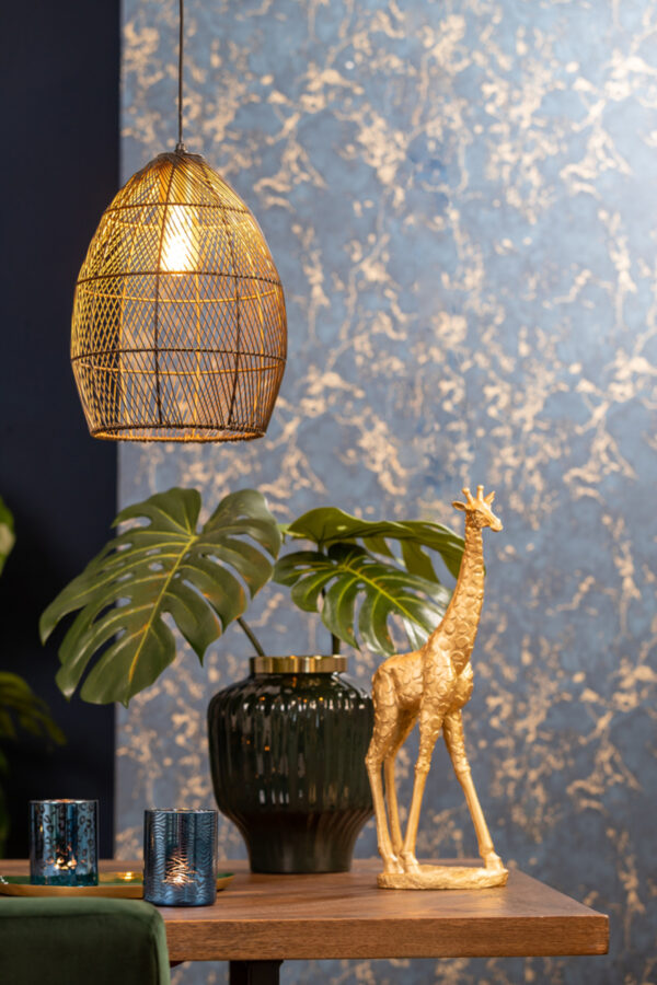 Zwarte draad hanglamp industrieel design Light & Living Meya - Ø 23 cm - Image 4