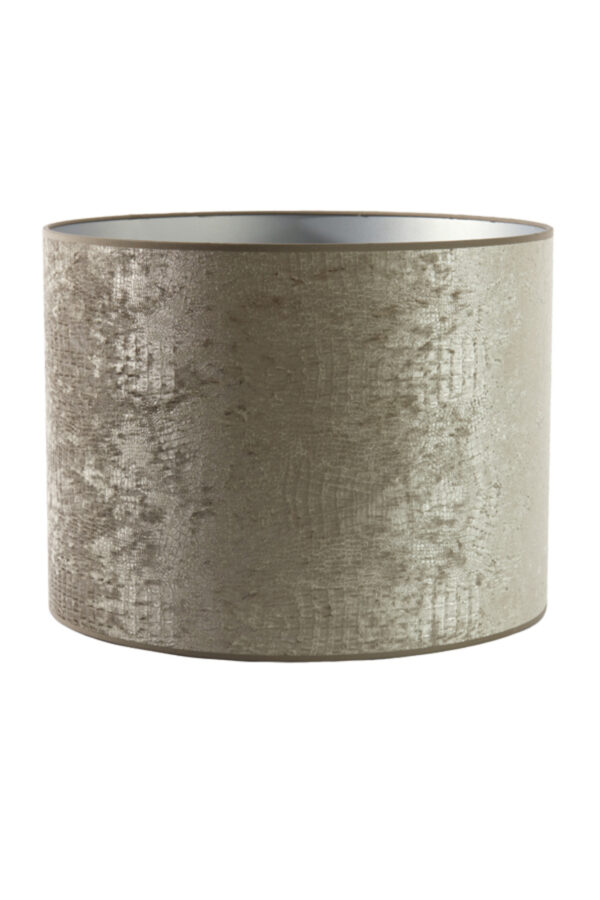 Stoffen lampenkap zilver cilindervormig Light & Living Chelsea - Ø 50 cm - Image 2