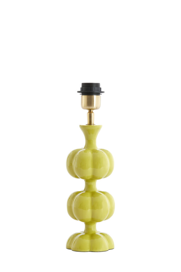 Geelkleurige keramische lampvoet bolletjes Light & Living Caldas - H 29 cm - Image 2