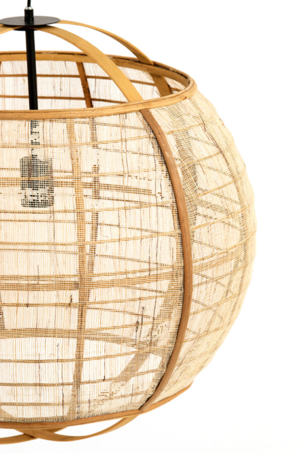 Rotan hanglamp natuurlijk design Light & Living Reeva - Ø 58 cm - Image 4